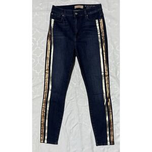 7 For All Mankind Blair Denim‎ The High Waist Ankle Skinny Jean Womens Size 28